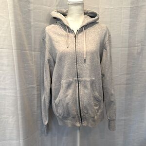 Uniqlo Unisex Full Zip Hoodie Size Medium color Gray